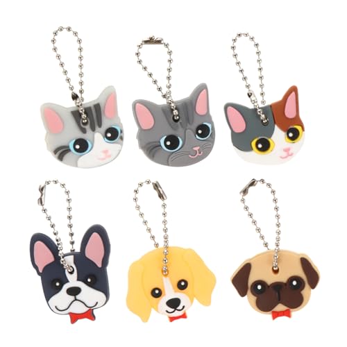 ERINGOGO 6 Stück Cartoon Schlüsselkappen aus Flexiblem Wasserdichter Schutz Bunte Schlüsselkennzeichnung für Haus und Standardflachschlüssel Praktische Schlüsselidentifikation für Alltag ERINGOGO 6 Stück Cartoon Schlüsselkappen aus Flexiblem Wasserdichter Schutz Bunte Schlüsselkennzeichnung für Haus und Standardflachschlüssel Praktische Schlüsselidentifikation für Alltag von ERINGOGO