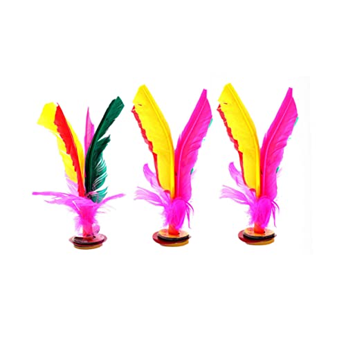 ERINGOGO 6 Stück Chinesische Jianzi Badminton Shuttlecock Federball Mit Gummifüßen ERINGOGO 6 Stück Chinesische Jianzi Badminton Shuttlecock Federball Mit Gummifüßen von ERINGOGO