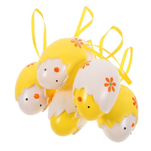 ERINGOGO 6stücke Ostereier Deko Hängende Eier Ornamente Für Fröhliche Osterfeiern Dekoration Für Zuhause Garten Und Feste Bunte Eier Für Kreative Diy-projekte von ERINGOGO