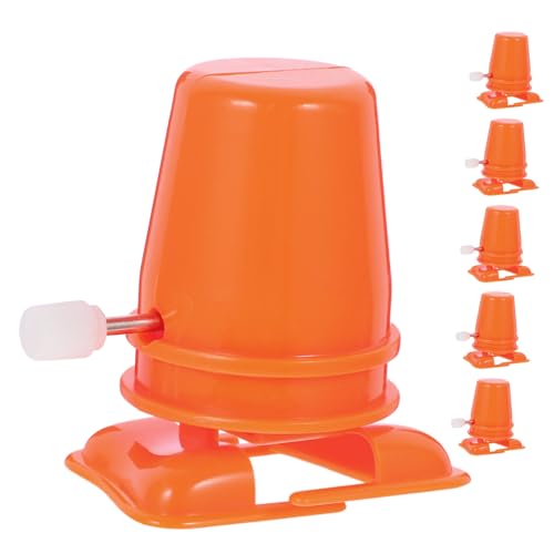 ERINGOGO 6 Stück Gehbewegung Gehhilfe aufziehen Laufende Spielzeugbewegung Roboter Retro Handwerker Set für für Uhrwerk Bastelzubehör aus Ton pp Orange von ERINGOGO