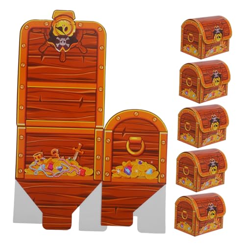 ERINGOGO 6 Stück Halloween-party-versorgung Beute Kind Bevorzugung Kisten Brust Kleine Kisten Für Süßigkeitenkästen Leere Pralinenschachteln Beschichtetes Papier Light Brown ERINGOGO 6 Stück Halloween-party-versorgung Beute Kind Bevorzugung Kisten Brust Kleine Kisten Für Süßigkeitenkästen Leere Pralinenschachteln Beschichtetes Papier Light Brown von ERINGOGO