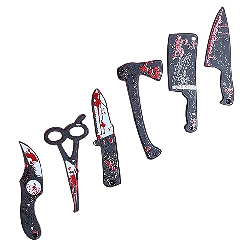 ERINGOGO 6 Stück Halloween-tagesdekoration Gruselig Halloween-Requisiten Fan-Shop Miniatur Halloween-Masse Einziehbar Gesicht Party Halloween -Dekorationen Mini-Halloween-Baum Masken Harz von ERINGOGO