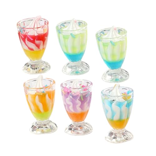 ERINGOGO 6 Stück Harzpuppen-eiscremes, Tragbare Miniatur-eiscremes, Dekorative Mini-hausdekore ERINGOGO 6 Stück Harzpuppen-eiscremes, Tragbare Miniatur-eiscremes, Dekorative Mini-hausdekore von ERINGOGO
