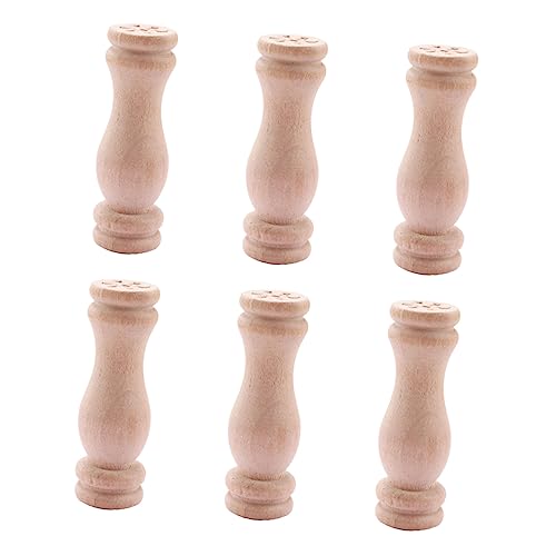 ERINGOGO 6 Stück Holzsäulenmodell winzig Puppe Safe Toy holzstäbchen Kinderintellektuelles Holzstäbe Miniaturdekoration Miniaturschmuck zartes Möbelspielzeug hölzern ERINGOGO 6 Stück Holzsäulenmodell winzig Puppe Safe Toy holzstäbchen Kinderintellektuelles Holzstäbe Miniaturdekoration Miniaturschmuck zartes Möbelspielzeug hölzern von ERINGOGO