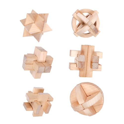 ERINGOGO 6 Stück Kongming Schloss Kinderspielzeug Lernspielzeug Entsperr Puzzle Entwirrungsschlüssel Luban Schloss Entsperr Kleinkind Verriegelungsspiel Aus Holz ERINGOGO 6 Stück Kongming Schloss Kinderspielzeug Lernspielzeug Entsperr Puzzle Entwirrungsschlüssel Luban Schloss Entsperr Kleinkind Verriegelungsspiel Aus Holz von ERINGOGO