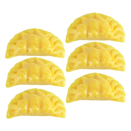 ERINGOGO 6 Stück Künstliche Dumplings Realistische Fake Dumpling Modelle für Restaurant Deko Fotografie Requisiten und Lebensnahe Simulation von Teigtaschen von ERINGOGO