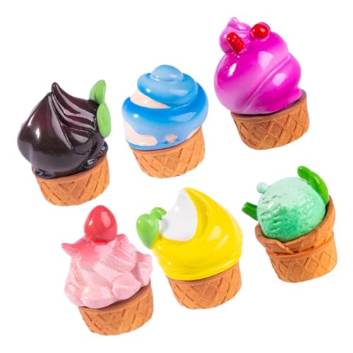 ERINGOGO 6 Stück Künstliche Eisportionierer, Realistische Simulation, Nachahmung Von Gefälschten Lebensmitteln, Desserts, Modell, Gefälschte Eiskugeln, Fotografie-Requisite Für Zuhause, von ERINGOGO