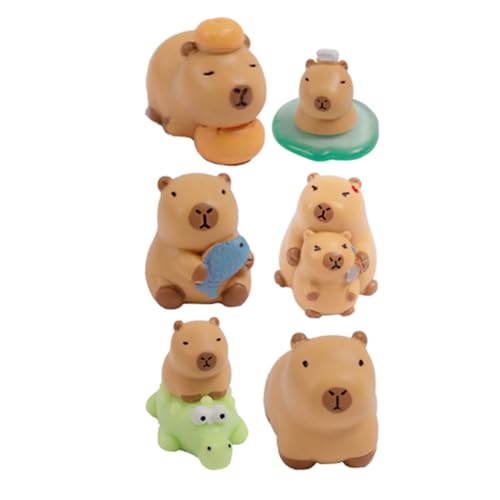 ERINGOGO 6 Stück Mikro Landschafts Capybara Figuren Miniatur Landschaftsdekoration Tiermodell Ornamente Capybara Raumdekor Capybara Schreibtisch Ornament Capybara Statue Tier ERINGOGO 6 Stück Mikro Landschafts Capybara Figuren Miniatur Landschaftsdekoration Tiermodell Ornamente Capybara Raumdekor Capybara Schreibtisch Ornament Capybara Statue Tier von ERINGOGO