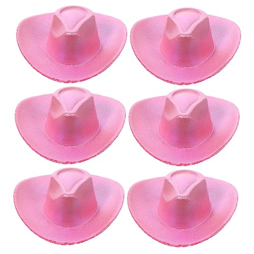 ERINGOGO 6 Stück Mini-Cowboyhut Landhut kleine Hüte austauschbare Minihüte Miniaturhut Mini-Hut Mini-Miniatur-Hut Puppenhauslieferungen Partydekorationen Kunstleder Rosy ERINGOGO 6 Stück Mini-Cowboyhut Landhut kleine Hüte austauschbare Minihüte Miniaturhut Mini-Hut Mini-Miniatur-Hut Puppenhauslieferungen Partydekorationen Kunstleder Rosy von ERINGOGO