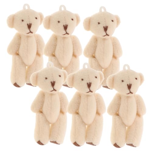 ERINGOGO 6 Stück Mini Teilig mit Beweglichen Gelenken und Austauschbaren Outfits Kleine Plüschtiere als Schlüsselanhänger und Taschenanhänger für Weihnachten und Geburtstage ERINGOGO 6 Stück Mini Teilig mit Beweglichen Gelenken und Austauschbaren Outfits Kleine Plüschtiere als Schlüsselanhänger und Taschenanhänger für Weihnachten und Geburtstage von ERINGOGO