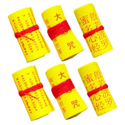 ERINGOGO 6stücke Miniatur Schriftrollen Dekorationen Antike Schriftrollen Für Miniaturhäuser Kreative Bastelaccessoires Für Puppenhäuser Für Szenerien Und Fotografie von ERINGOGO