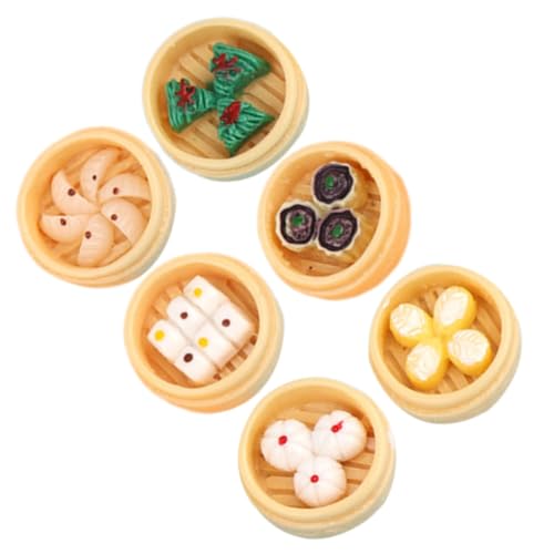 ERINGOGO 6 Stück Miniaturisierte Lebensmittelmodelle Realistische Dampfgarer Dekorationen für Puppenhäuser Küchenaccessoires Lehrmittel und Wohnkultur ERINGOGO 6 Stück Miniaturisierte Lebensmittelmodelle Realistische Dampfgarer Dekorationen für Puppenhäuser Küchenaccessoires Lehrmittel und Wohnkultur von ERINGOGO