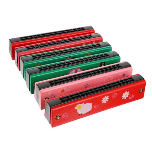 ERINGOGO 6 Stück Mundharmonika Anfänger Mundharmonika Kleinkind Musikinstrument 16 Loch Mundharmonika Mund Für Instrumente Kinderspielzeug Musikspielzeug Zufällige Farbe von ERINGOGO