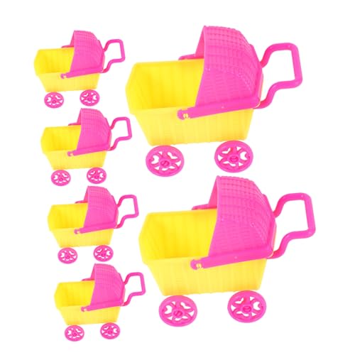 ERINGOGO 6 Stück Puppenwagen kaufmannsladen Kinderwagen Supermarkt Einkaufswagen Dolly Miniaturen Auto Warenkorb Puppen-Einkaufswagen Plastik ERINGOGO 6 Stück Puppenwagen kaufmannsladen Kinderwagen Supermarkt Einkaufswagen Dolly Miniaturen Auto Warenkorb Puppen-Einkaufswagen Plastik von ERINGOGO