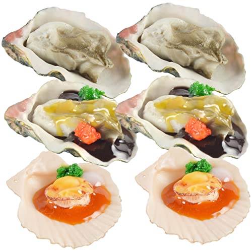 ERINGOGO 6 Stück Realistische Simulation Austern Modell Teiliges aus Dekorative Meeresfrüchte Nachbildung für Schaufenster Food Fotografie Bastelprojekte Langlebig und Detailgetreu ERINGOGO 6 Stück Realistische Simulation Austern Modell Teiliges aus Dekorative Meeresfrüchte Nachbildung für Schaufenster Food Fotografie Bastelprojekte Langlebig und Detailgetreu von ERINGOGO