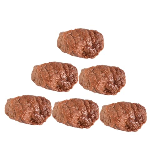ERINGOGO 6 Stück Rindfleischmodell Künstliches Steak Künstliches Fleisch Requisite Realistisches Rindfleisch Puppenhausfleisch Rindfleischmodell Gefälschtes Rindfleisch ERINGOGO 6 Stück Rindfleischmodell Künstliches Steak Künstliches Fleisch Requisite Realistisches Rindfleisch Puppenhausfleisch Rindfleischmodell Gefälschtes Rindfleisch von ERINGOGO