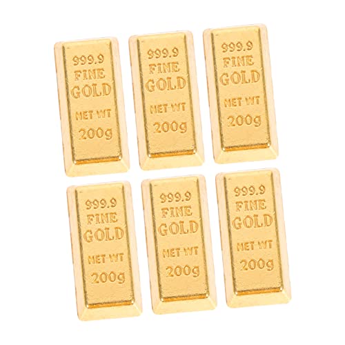 ERINGOGO 6stücke Mini Gold Bar Dekoration Für Teiliges Miniatur Für Und -projekte Sicheres Und Langlebiges Spielzeug ERINGOGO 6stücke Mini Gold Bar Dekoration Für Teiliges Miniatur Für Und -projekte Sicheres Und Langlebiges Spielzeug von ERINGOGO