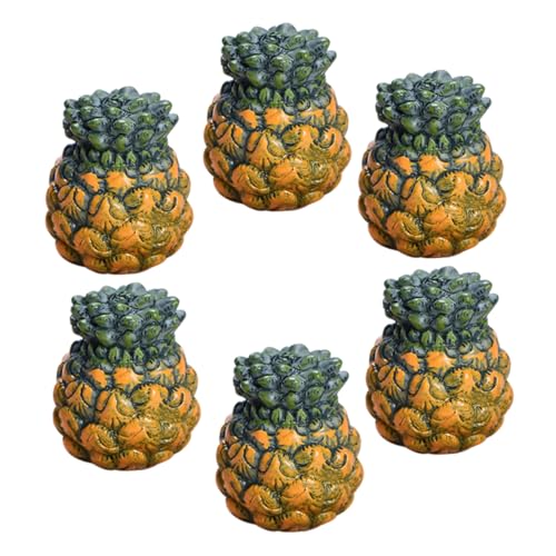 ERINGOGO 6 Stück Simulierte Ananas Spielzeuge Obstmodelle Heimornament Ananas Kleines Modell Künstliches Ananas Modell Simuliertes Ananas Ornament Mini Ananas Modell Spielhaus ERINGOGO 6 Stück Simulierte Ananas Spielzeuge Obstmodelle Heimornament Ananas Kleines Modell Künstliches Ananas Modell Simuliertes Ananas Ornament Mini Ananas Modell Spielhaus von ERINGOGO
