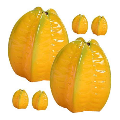ERINGOGO 6 Stück Simulierte Sternfrucht Lebensmittelsimulation Gefälschtes Früchte Künstlich Realistisch Miniatur Karambole Foto Requisite Basteln Karambole Modell ERINGOGO 6 Stück Simulierte Sternfrucht Lebensmittelsimulation Gefälschtes Früchte Künstlich Realistisch Miniatur Karambole Foto Requisite Basteln Karambole Modell von ERINGOGO