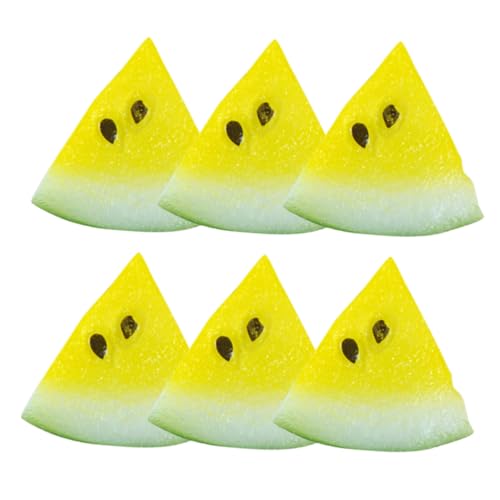 ERINGOGO 6 Stück Simulierte Wassermelonenscheiben Deko Mini-früchte Künstliche Fruchtprobleme Gefälschte Wassermelone Kleine Obstfiguren Realistische Falsche Früchte Mini-Wassermelone Harz ERINGOGO 6 Stück Simulierte Wassermelonenscheiben Deko Mini-früchte Künstliche Fruchtprobleme Gefälschte Wassermelone Kleine Obstfiguren Realistische Falsche Früchte Mini-Wassermelone Harz von ERINGOGO