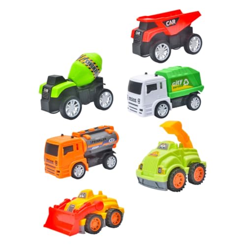 ERINGOGO 6St Spielzeugauto zurückziehen Kinder Mini-Spielzeug Baggerspielzeug Kinderspielzeug Autos Spielzeug Spielzeuge Spielzeug für Kinderfahrzeuge Vorschulspielzeug Wagen einstellen Abs von ERINGOGO