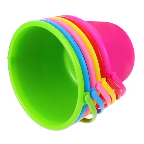ERINGOGO 6 Stück Strand kübel für Kleiner Eimer Korb Eimer Sandschaufeln sandkasten sandspielzeug Wassereimer- Kleiner Sandeimer von ERINGOGO