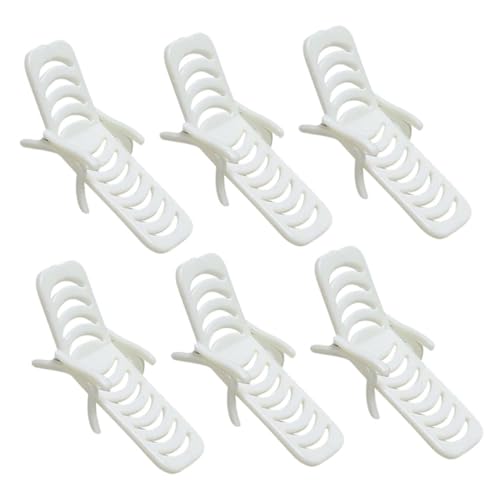 ERINGOGO 6 Stück Strandstuhl Modell Strandminiatur Miniatur Stranddekor Mini Puppenhauszubehör Winzige Möbel Strandminiaturen Zum Basteln Puppenstuhl Puppenhausdekor Weißes PVC von ERINGOGO