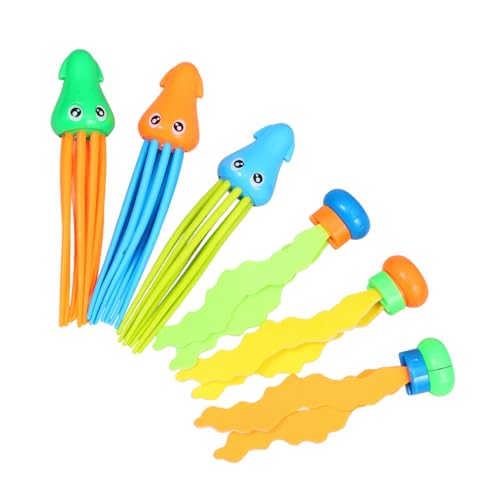 ERINGOGO 6 Stück Tauchspielzeug Kinderspielzeug für Tauchbecken Badespielzeug Strand Outdoor tauchende Qualle zum Tauchen im Schwimmbad von ERINGOGO