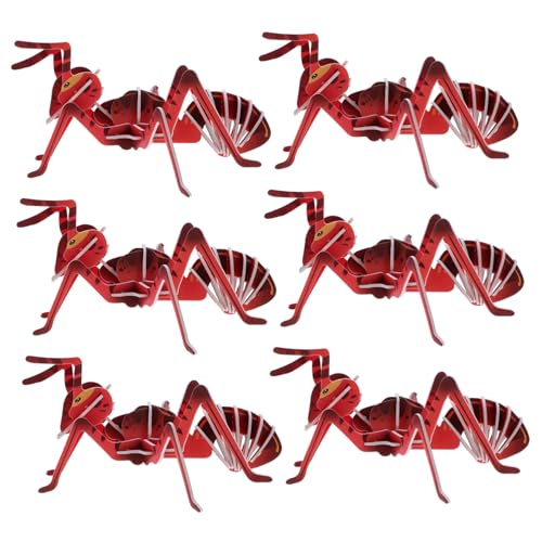 ERINGOGO 6 Stück Teiliges Ameisen Puzzle Realistisches Kartonmodell Stem Lernspielzeug für Fördert Kritisches Denken Einfache Montage Pädagogisches Wissenschaftsspielzeug für Jungen und von ERINGOGO