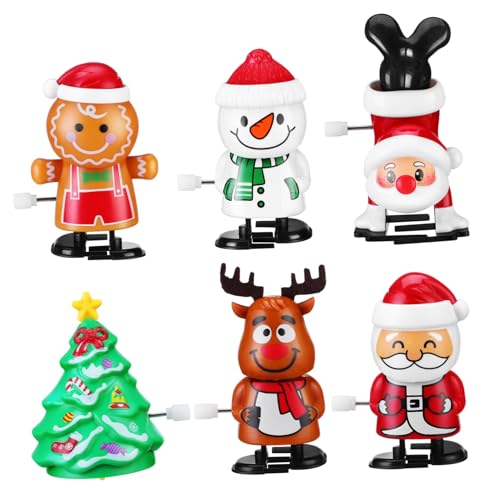 ERINGOGO 6 Stück Teiliges Aufziehspielzeug Halloween Weihnachtsmann Schneemann Rentier Keksmann Weihnachtsbaum Wind Up Toys Party Mitgebsel für Mädchen Jungen Festliche Dekoration ERINGOGO 6 Stück Teiliges Aufziehspielzeug Halloween Weihnachtsmann Schneemann Rentier Keksmann Weihnachtsbaum Wind Up Toys Party Mitgebsel für Mädchen Jungen Festliche Dekoration von ERINGOGO