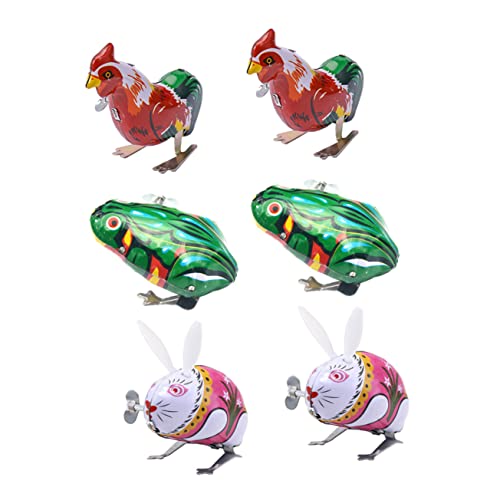 ERINGOGO 6 Stück Teiliges Aufziehspielzeug aus Robustem mit Lustigen Cartoon Tieren Springendes für Fördert Kognitive Fähigkeiten und Kreatives ERINGOGO 6 Stück Teiliges Aufziehspielzeug aus Robustem mit Lustigen Cartoon Tieren Springendes für Fördert Kognitive Fähigkeiten und Kreatives von ERINGOGO