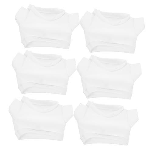ERINGOGO 6 Stück Teiliges Austauschbare Bären T Shirts für Große Plüschtiere Weiche Stofftierkleidung aus Baumwollstoff Einfach Anzuziehen Puppenkleidung für DIY Dekoration ERINGOGO 6 Stück Teiliges Austauschbare Bären T Shirts für Große Plüschtiere Weiche Stofftierkleidung aus Baumwollstoff Einfach Anzuziehen Puppenkleidung für DIY Dekoration von ERINGOGO