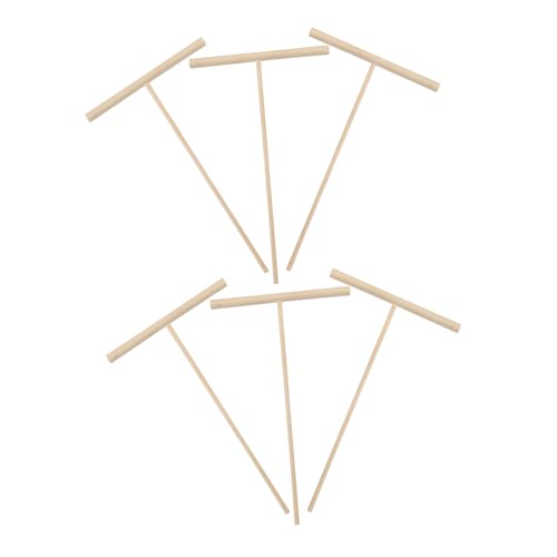 ERINGOGO 6 Stück Teiliges Bambus Mini Rechen Dekoratives Kreativ Handwerk Leichtes Zen Garten Zubehör Sandtisch Accessoires Elegantes Desktop Dekor Langlebig und Tragbar von ERINGOGO