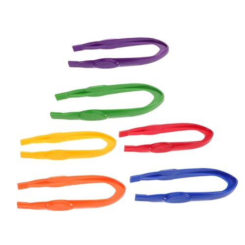 ERINGOGO 6 Stück Teiliges Bunte Kunststoff pinzetten für Feinmotoriktraining Montessori Lernspielzeug für Sensorische Aktivitäten Sortierspiele und Präzises Greifen Kleiner Gegenstände ERINGOGO 6 Stück Teiliges Bunte Kunststoff pinzetten für Feinmotoriktraining Montessori Lernspielzeug für Sensorische Aktivitäten Sortierspiele und Präzises Greifen Kleiner Gegenstände von ERINGOGO