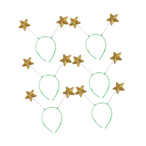ERINGOGO 6 Stück Teiliges Glitzer Spring Haarbänder mit Gelben Schaumstoffsternen Leichtes Party Haar accessoire für Damen und Vielseitig Einsetzbar als Fotorequisite und Kostümzubehör von ERINGOGO