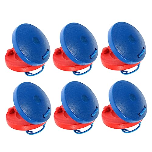 ERINGOGO 6 Stück Teiliges Holz Castanets für Kreatives Percussion Instrument zur Frühkindlichen Musikbildung für Jungen und Fördert Rhythmusgefühl und Musikalisches Interesse ERINGOGO 6 Stück Teiliges Holz Castanets für Kreatives Percussion Instrument zur Frühkindlichen Musikbildung für Jungen und Fördert Rhythmusgefühl und Musikalisches Interesse von ERINGOGO