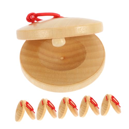 ERINGOGO 6 Stück Teiliges Holz Finger Kastagnetten aus Langlebigem Schima Superba Kleines Percussion Instrument für Frühe Musikalische Bildung Rhythmisches Klappgeräusch für Musikförderung ERINGOGO 6 Stück Teiliges Holz Finger Kastagnetten aus Langlebigem Schima Superba Kleines Percussion Instrument für Frühe Musikalische Bildung Rhythmisches Klappgeräusch für Musikförderung von ERINGOGO