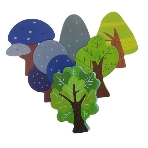 ERINGOGO 6 Stück Teiliges Holzbaum Set Natürliche Kindersichere Bausteine Kompatibel mit Holzeisenbahn Schienen Interlockendes Design Fördert Kreativität und Räumliche Vorstellungskraft ERINGOGO 6 Stück Teiliges Holzbaum Set Natürliche Kindersichere Bausteine Kompatibel mit Holzeisenbahn Schienen Interlockendes Design Fördert Kreativität und Räumliche Vorstellungskraft von ERINGOGO