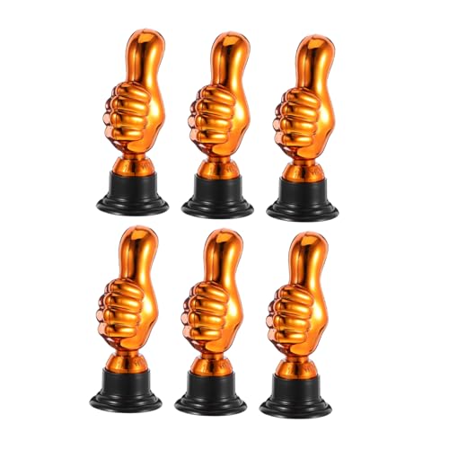 ERINGOGO 6 Stück Teiliges Kleine Goldene Plastiktrophäen für Partypreise Erwachsene Wiederverwendbare Auszeichnungen für Spielveranstaltungen Feierlichkeiten und Wiederverwendbar von ERINGOGO