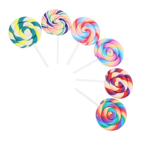 ERINGOGO 6 Stück Teiliges Lutscher Charms aus Weichem Bunte DIY Bastelanhänger für Schmuckherstellung Sichere Simulation Lollipop Deko für Kindergeburtstag und Partys ERINGOGO 6 Stück Teiliges Lutscher Charms aus Weichem Bunte DIY Bastelanhänger für Schmuckherstellung Sichere Simulation Lollipop Deko für Kindergeburtstag und Partys von ERINGOGO