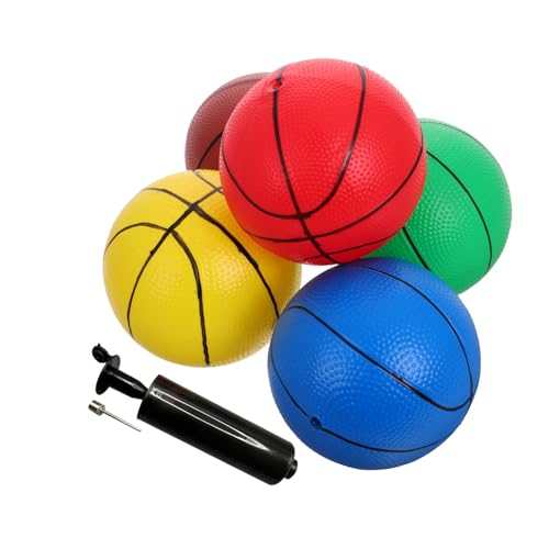 ERINGOGO 6 Stück Teiliges Mini Basketball Set mit Pumpe für Weiche Kleine Bälle mit Griffiger Oberfläche Sicher für Indoor Spaß und Pool Party als Kindergeburtstags Favor ERINGOGO 6 Stück Teiliges Mini Basketball Set mit Pumpe für Weiche Kleine Bälle mit Griffiger Oberfläche Sicher für Indoor Spaß und Pool Party als Kindergeburtstags Favor von ERINGOGO
