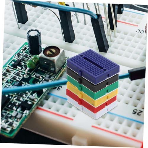 ERINGOGO 6 Stück Teiliges Mini Breadboard Lötfreie Kleine Steckbretter in Farben Robuste Experimentelle Laborplatinen für DIY Schaltungen und Elektronische Versuche ERINGOGO 6 Stück Teiliges Mini Breadboard Lötfreie Kleine Steckbretter in Farben Robuste Experimentelle Laborplatinen für DIY Schaltungen und Elektronische Versuche von ERINGOGO