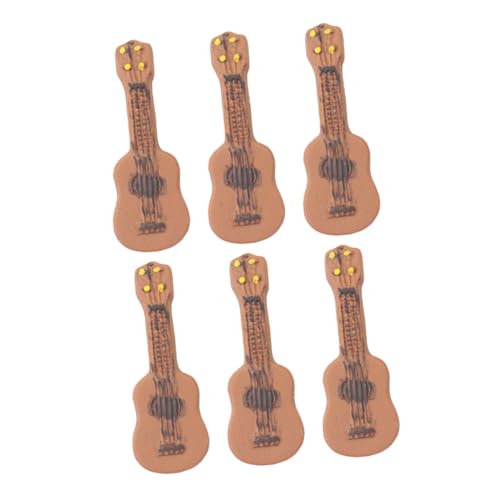ERINGOGO 6 Stück Teiliges Miniatur Gitarren Modell Mini Gitarre Fotorequisite Desktop Dekoration für Freunde und Kreative DIY Ornamente ERINGOGO 6 Stück Teiliges Miniatur Gitarren Modell Mini Gitarre Fotorequisite Desktop Dekoration für Freunde und Kreative DIY Ornamente von ERINGOGO