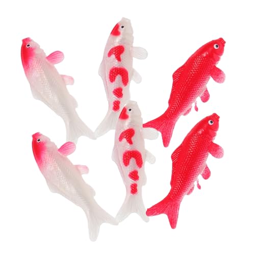 ERINGOGO 6 Stück Teiliges Miniatur Koi Fisch Figuren Realistische Handbemalte Deko für Aquarium Miniteich und Wasserlandschaft Pflegeleichtes Detailreiches Zierfisch Accessoire ERINGOGO 6 Stück Teiliges Miniatur Koi Fisch Figuren Realistische Handbemalte Deko für Aquarium Miniteich und Wasserlandschaft Pflegeleichtes Detailreiches Zierfisch Accessoire von ERINGOGO