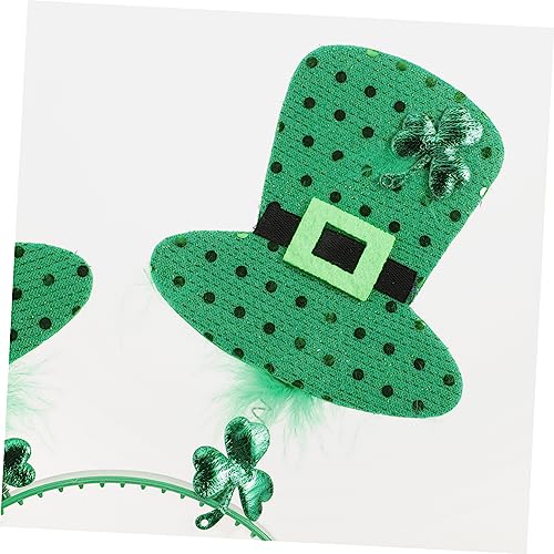 ERINGOGO 6 Stück Teiliges Patricks Day Haarreif Kleeblatt Design Leichte Party Kopfbedeckung Damen Haarschmuck für Karneval und Festlichkeiten von ERINGOGO