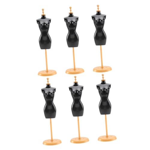 ERINGOGO 6 Stück Teiliges Puppenkleiderständer für Doll Clothing Hanger Eleganter und Praktischer Kleiderhalter Schwarz für Organisation von Puppenbekleidung für Zubehör für Puppenliebhaber ERINGOGO 6 Stück Teiliges Puppenkleiderständer für Doll Clothing Hanger Eleganter und Praktischer Kleiderhalter Schwarz für Organisation von Puppenbekleidung für Zubehör für Puppenliebhaber von ERINGOGO