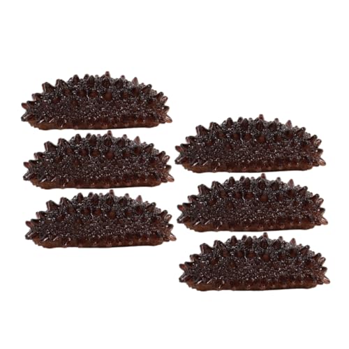 ERINGOGO 6 Stück Teiliges Realistisches Seeigel Modell aus PVC Lebensechte Mini Seeigel Nachbildung Dekoratives und Pädagogisches Meeresfrüchte Modell für Markt und Desktop Display von ERINGOGO