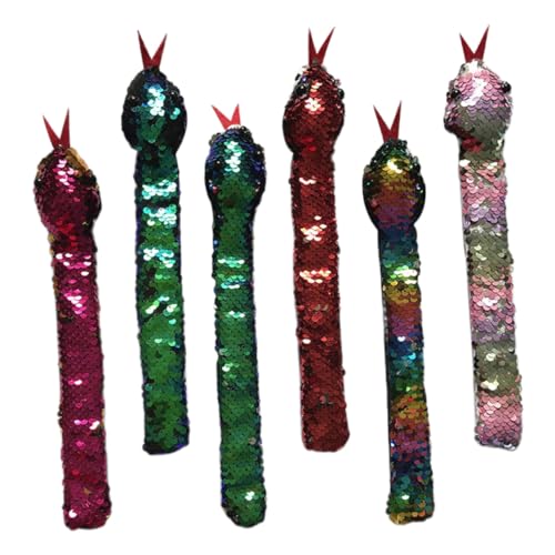 ERINGOGO 6 Stück Teiliges Slap Armband Bunte Pailletten Schlangen Klapparmbänder Lustige Partyaccessoires für Jungen Mädchen Sichere Glatte Kanten Auffälliges Design für Zufällige Farbe ERINGOGO 6 Stück Teiliges Slap Armband Bunte Pailletten Schlangen Klapparmbänder Lustige Partyaccessoires für Jungen Mädchen Sichere Glatte Kanten Auffälliges Design für Zufällige Farbe von ERINGOGO