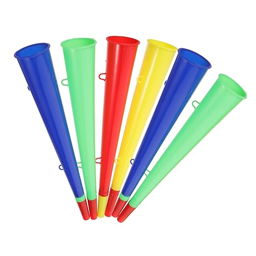 ERINGOGO 6 Stück Teiliges Sportspiel Trompeten aus Kunststoff Lautes Fan Horn für Fußballfans Party und Festdekoration Buntes Horn für Sportveranstaltungen und Zufällige Zufällige Farbe ERINGOGO 6 Stück Teiliges Sportspiel Trompeten aus Kunststoff Lautes Fan Horn für Fußballfans Party und Festdekoration Buntes Horn für Sportveranstaltungen und Zufällige Zufällige Farbe von ERINGOGO