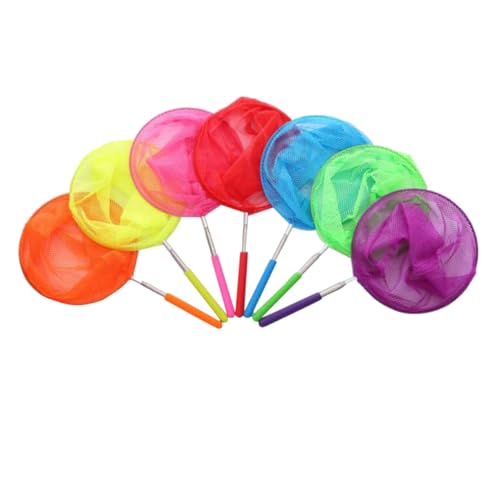 ERINGOGO 6 Stück Teiliges Teleskopnetz Ausziehbare Insektenfangnetze in Farben Verstellbare Kescher für Mädchen und Jungen Geeignet für Schmetterlinge Kleine Fische und Outdoor Spiele von ERINGOGO